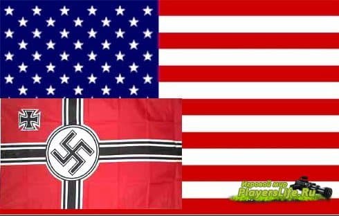 Флаги фашистов и США для DoD Source