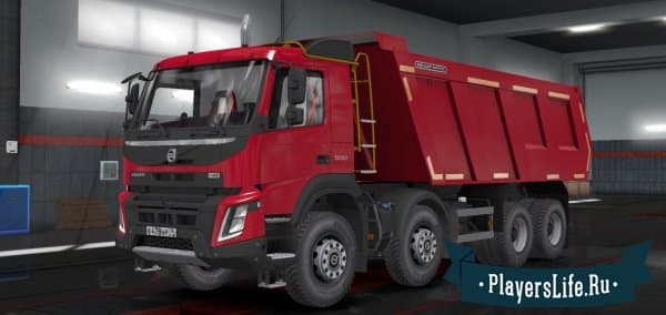 Самосвал Volvo FMX 8Х4 для Euro Truck Simulator 2